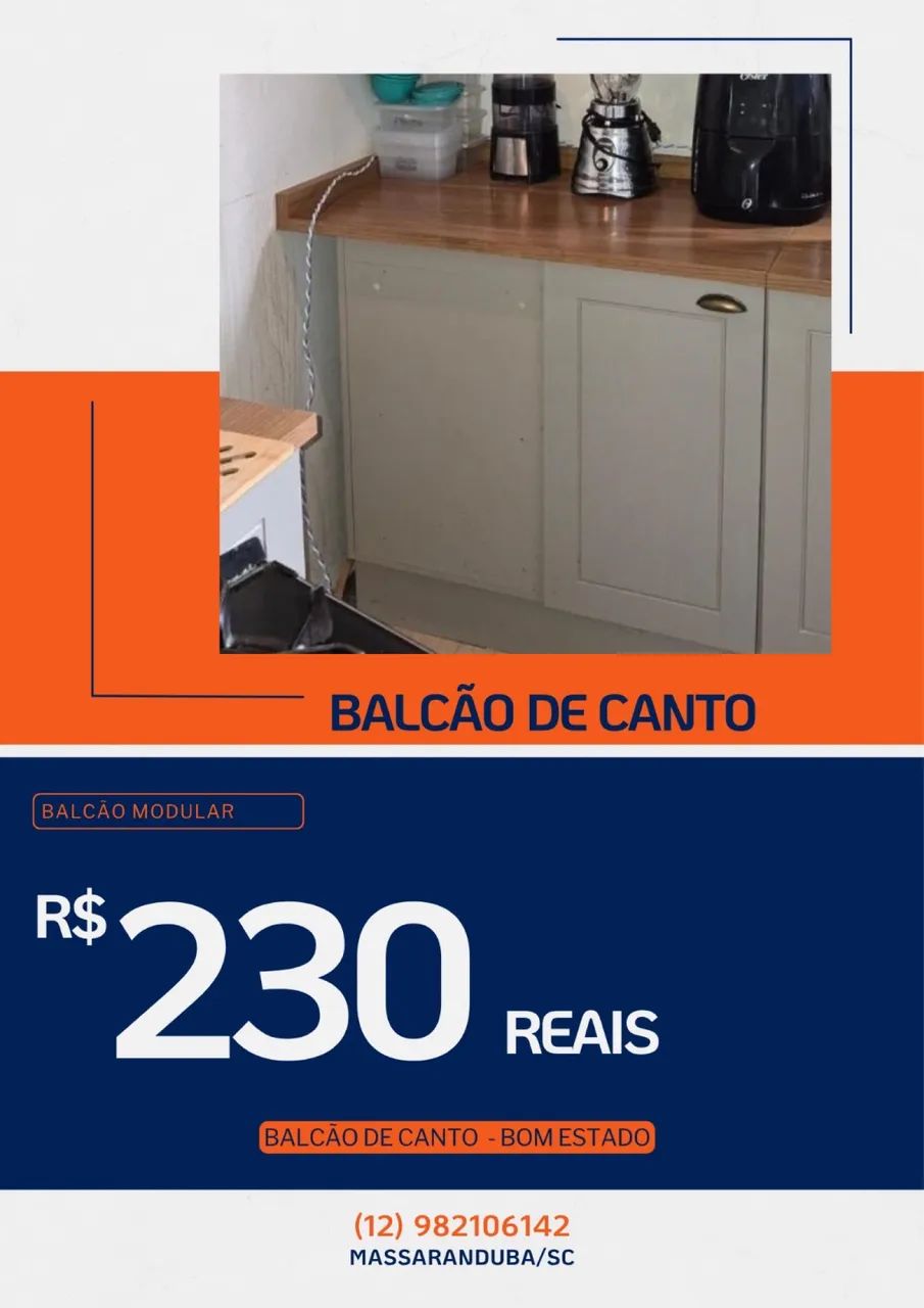 Balcão Modular de Canto