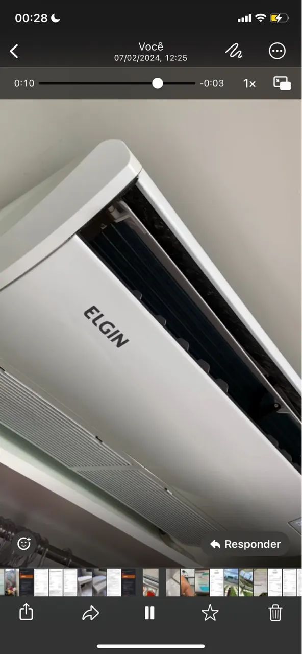 Ar-condicionado piso teto Elgin - excelente estado - Foto 2