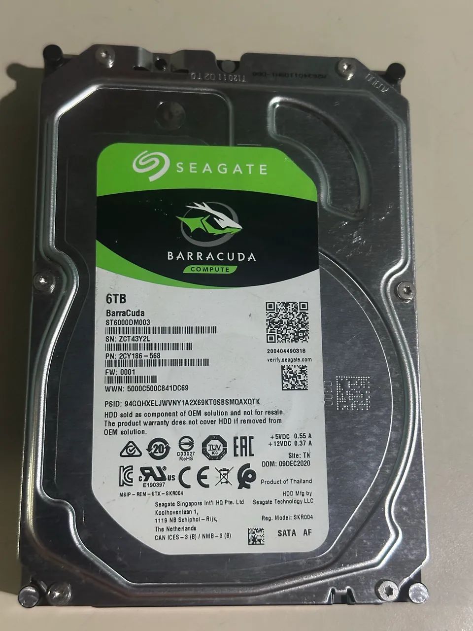 HD Seagate Barracuda 6TB