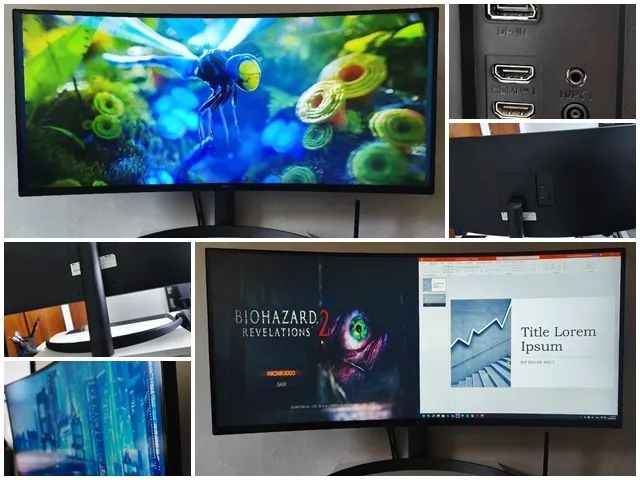 Monitor LG UltraWide Curvo 34 - WQHD - 100Hz - 21:9 