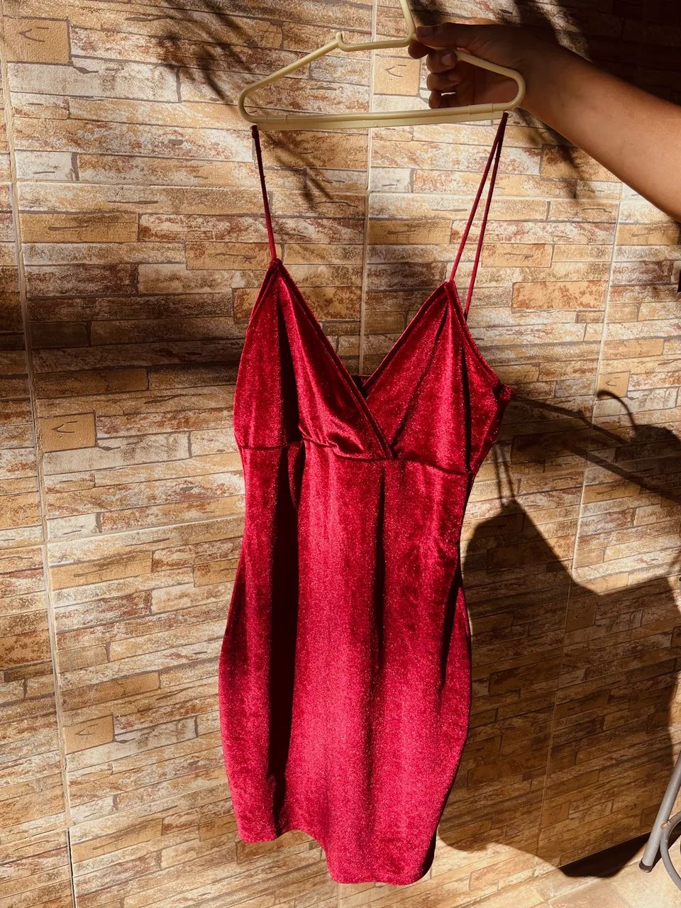 Vestido de veludo vinho - Foto 3