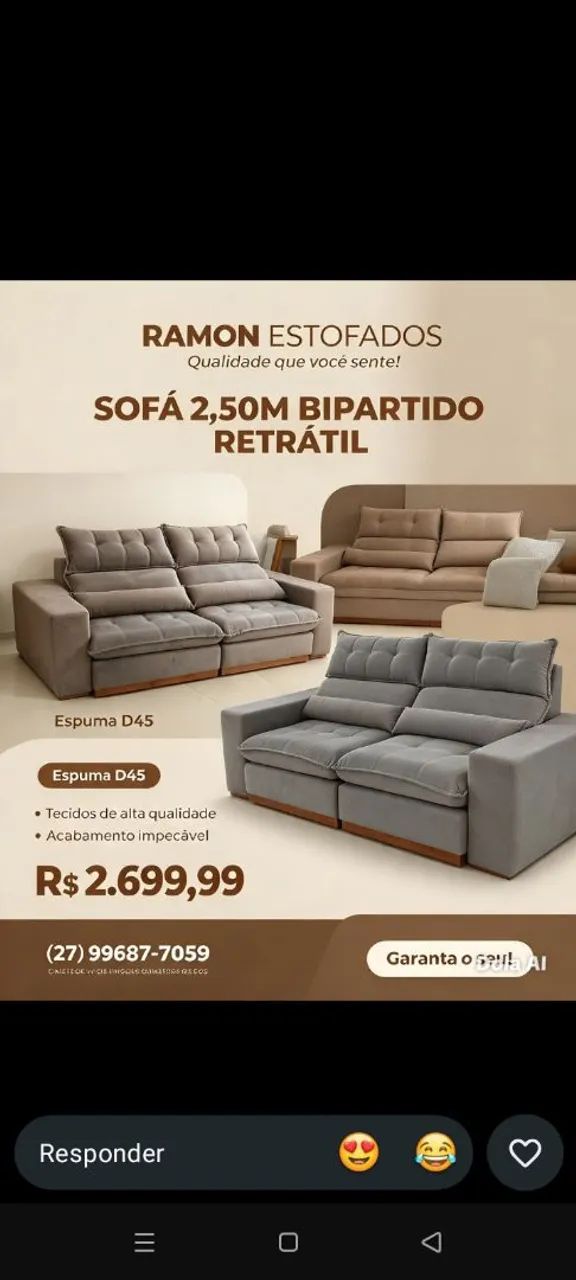 sofá retrátil e reclinável  - Foto 2