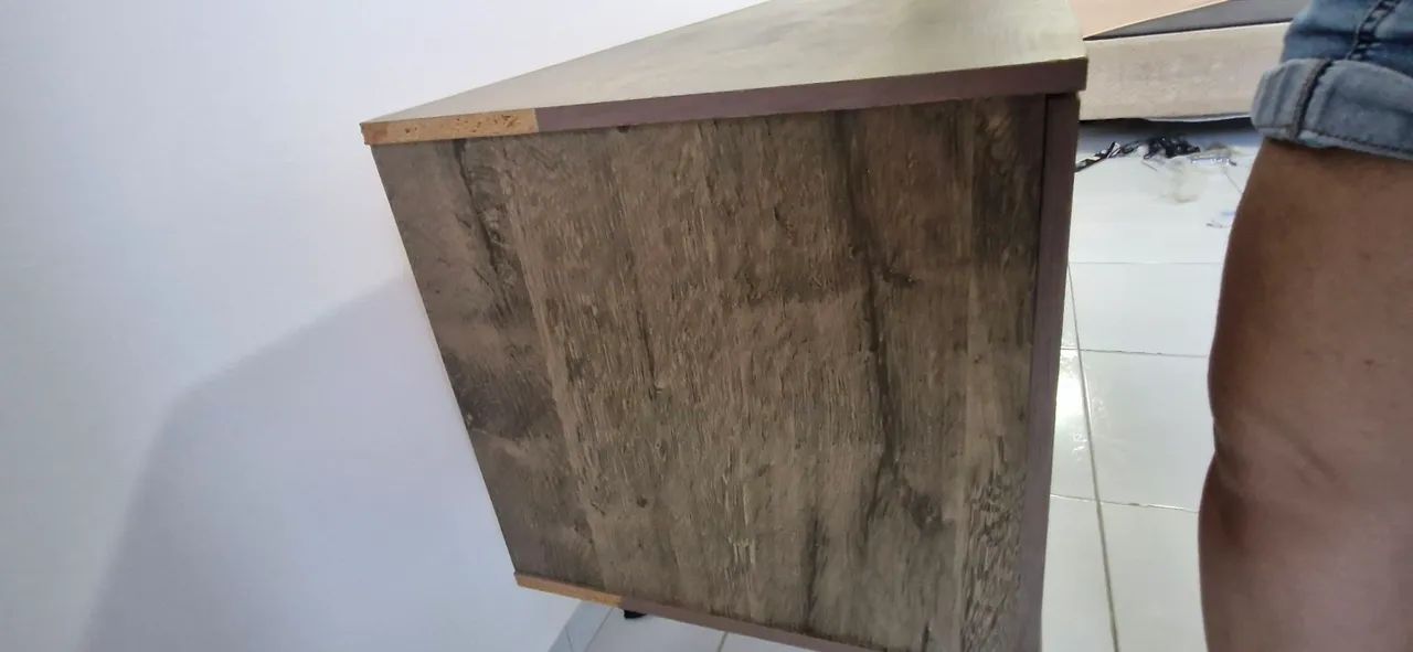 Rack para TV Estilo Retrô Rústico com Pés Palito - Foto 2