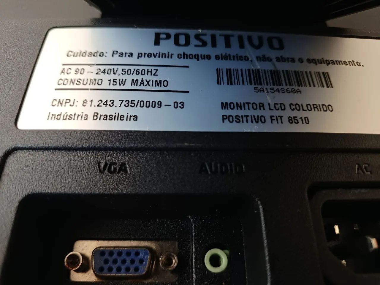 Monitor Positivo Fit 8510 18,5" com Áudio  - Foto 5
