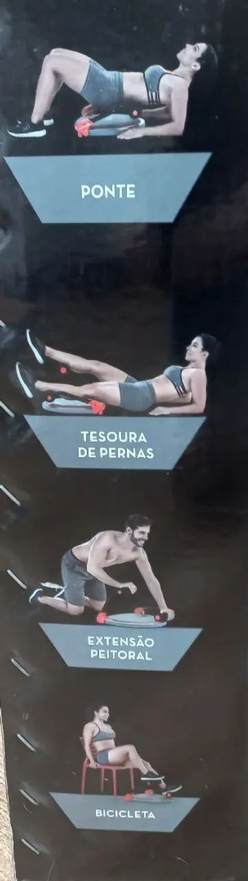 Plataforma abdominal ABMAX nova, nunca usada, na caixa - Foto 3