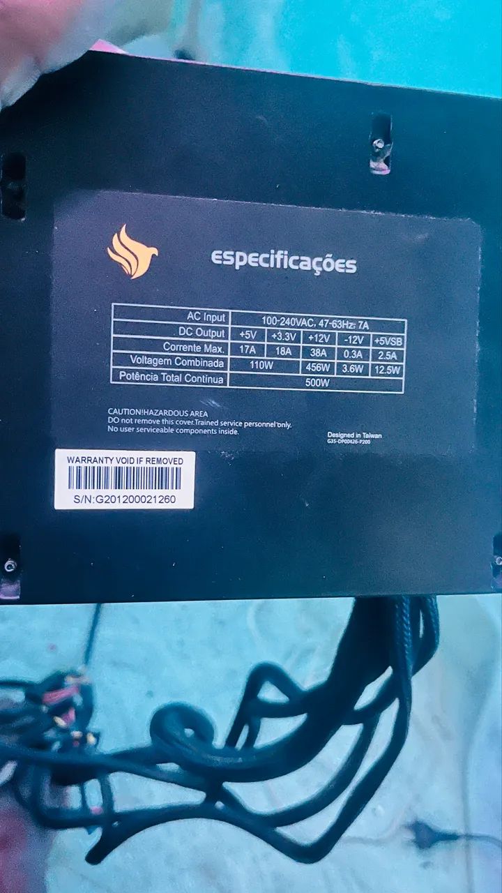 Fonte pc mídia 500w
