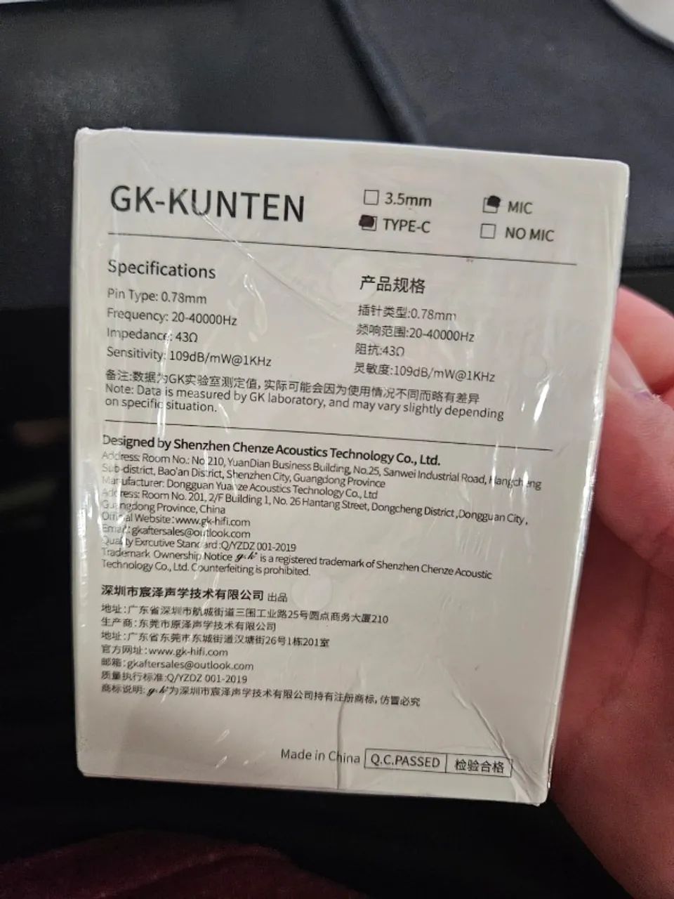 Fones de Ouvido GK KUNTEN USB-C com microfone - Foto 3