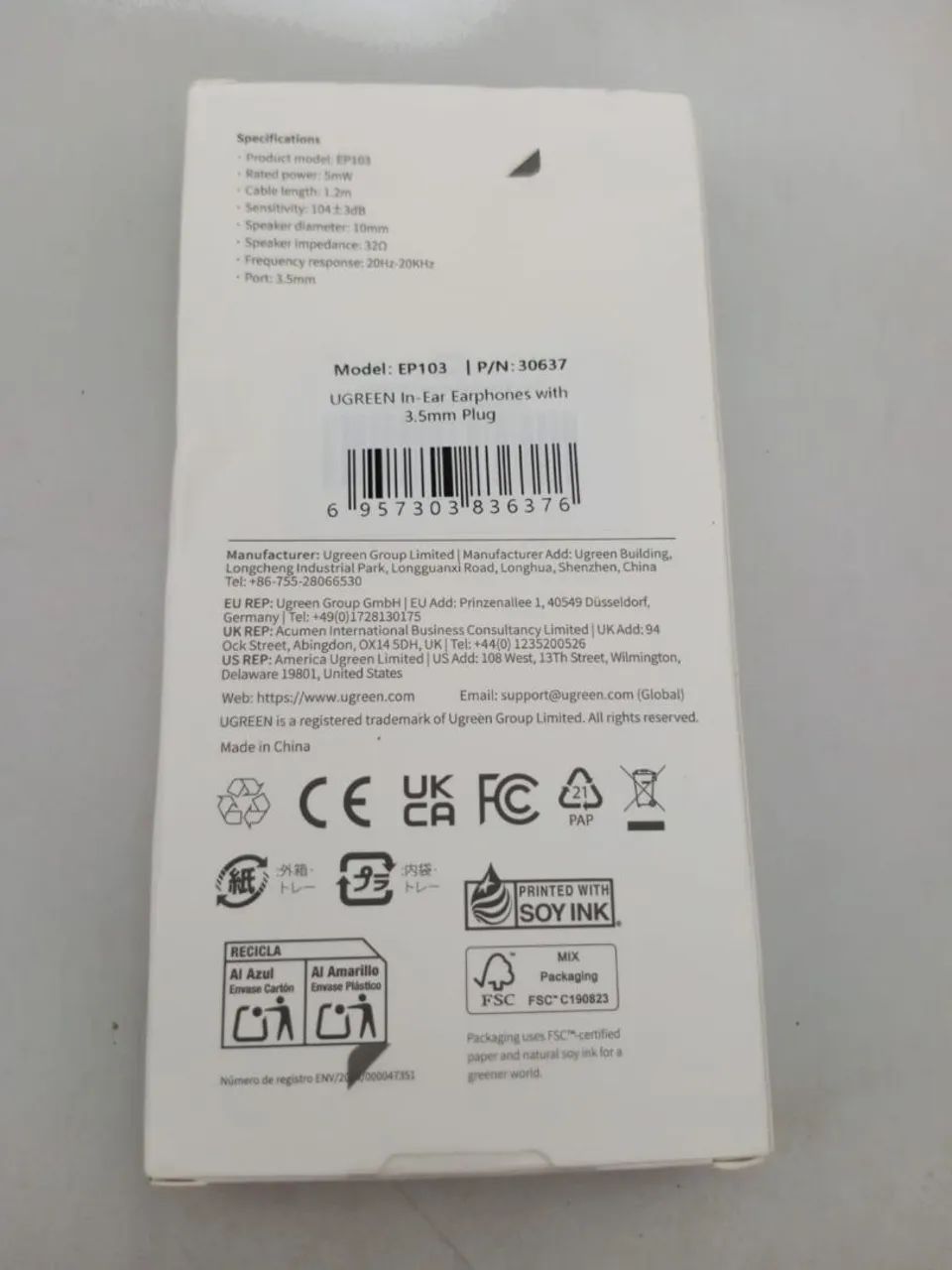 Fone de ouvido com fio UGREEN  - Foto 2