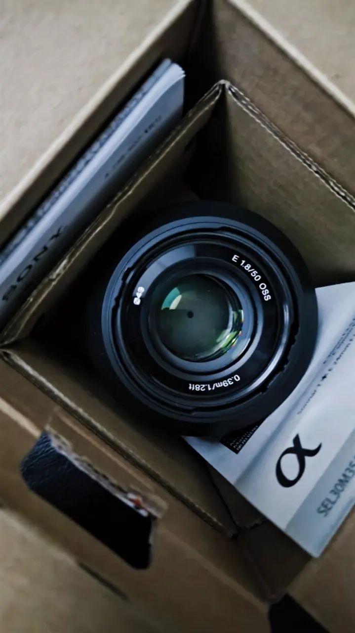Lente Sony 50mm f1.8 OSS NA CAIXA! 