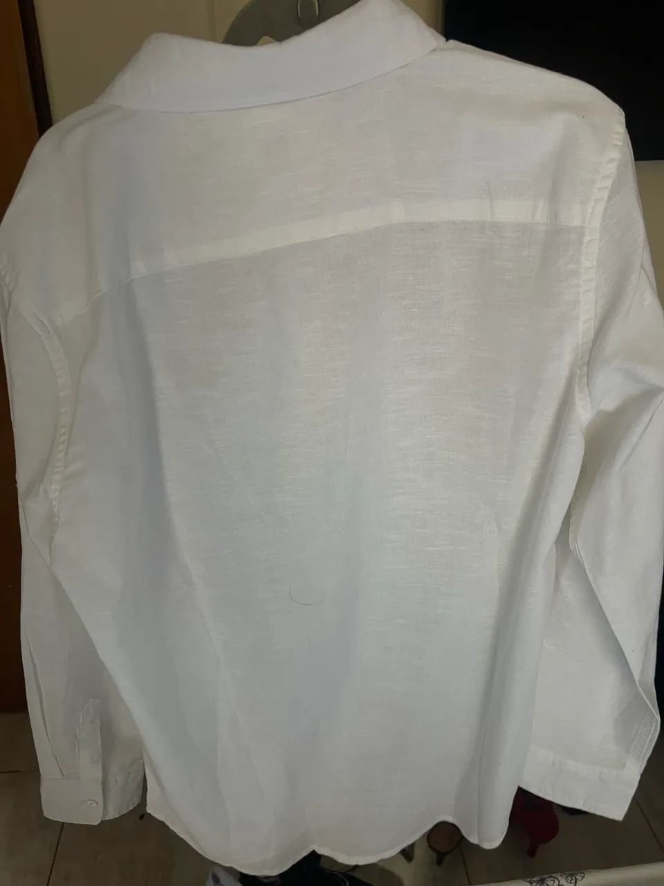 Camisa linho branca - Foto 2