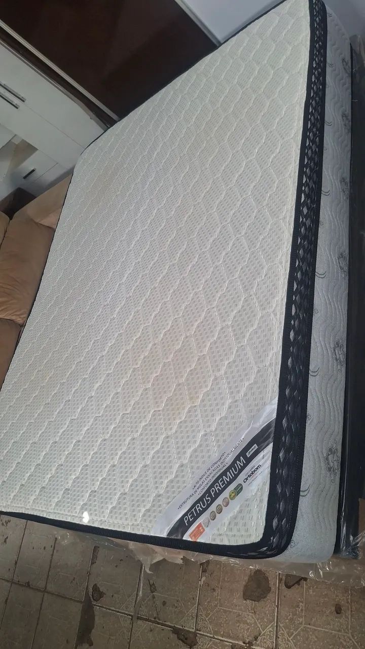 CAMA BOX QUEEN ORTOBOM PETRUS PREMIUM SEMI-NOVA  - Foto 2