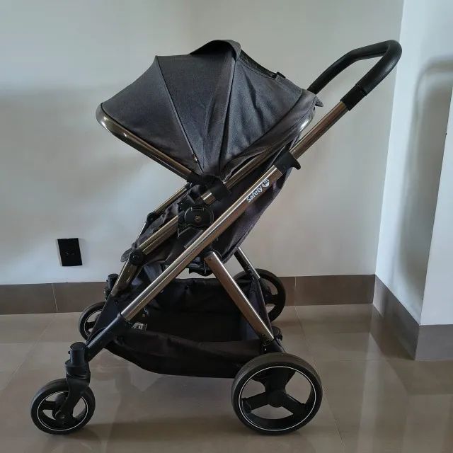Trio - Carrinho de bebê, bebe conforto e base isofix - travel system safety 1st  - Foto 3