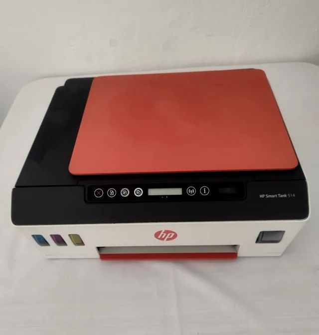 Multifuncional Hp Smart Tank 514 Com Tampa Quebrada