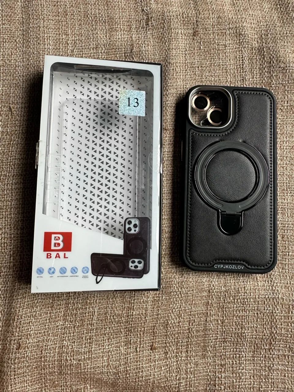 Capa de couro iPhone 13