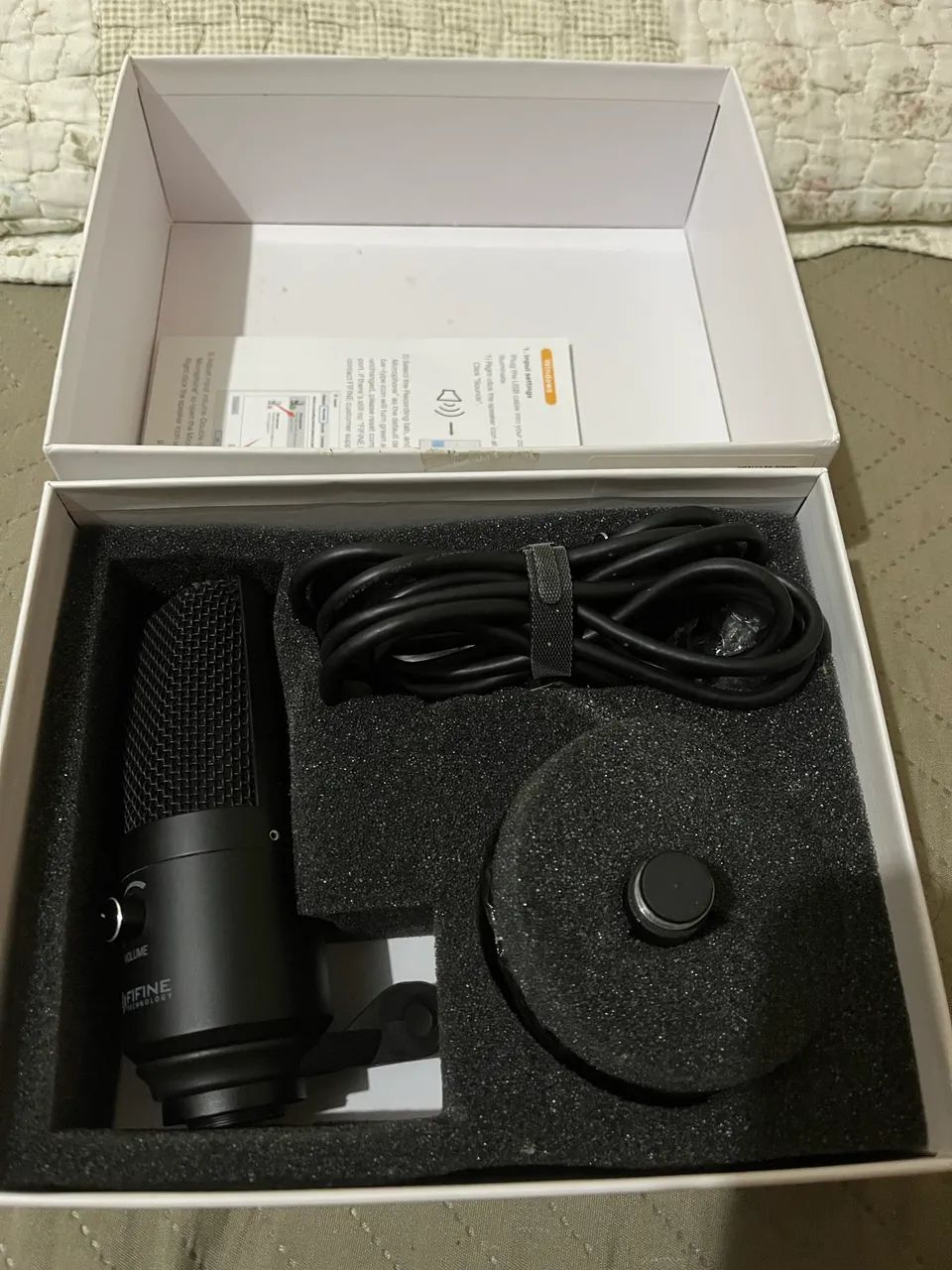 Microfone Fifine K670 / 670B (nunca usado) - Foto 2