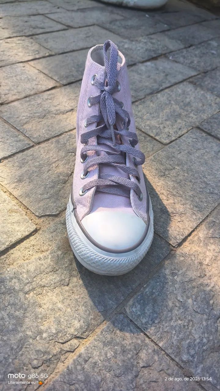 Tênis Converse All Star Rosa bebê  - Foto 2