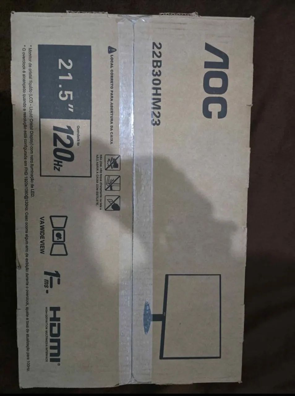 MONITOR AOC, 22" 120hz 1ms - LACRADO - Foto 2