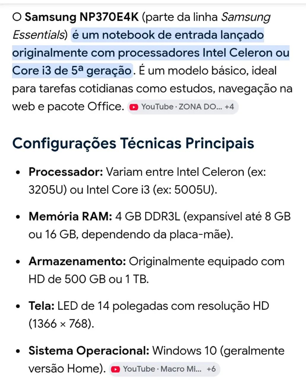 NOTEBOOK SAMSUNG ESSENTIALS BRANCO - Foto 5