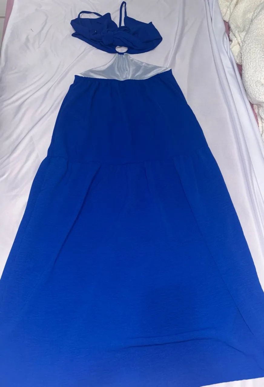 Vestido longo azul - Foto 2