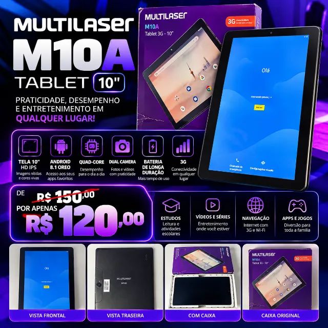 Tablet M10A Multilaser