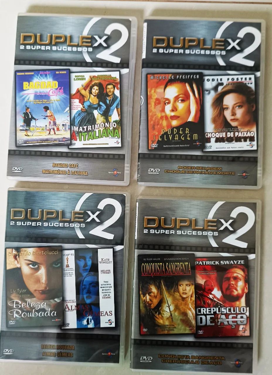 LOTES COM 4 DVDS SEMINOVOS CADA - CDs, DVDs etc - Luzimangues