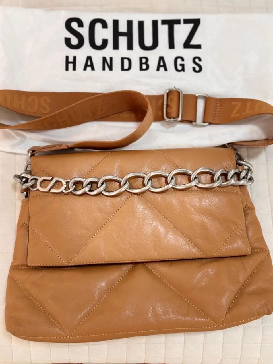 Bolsa em couro Schutz - Foto 5