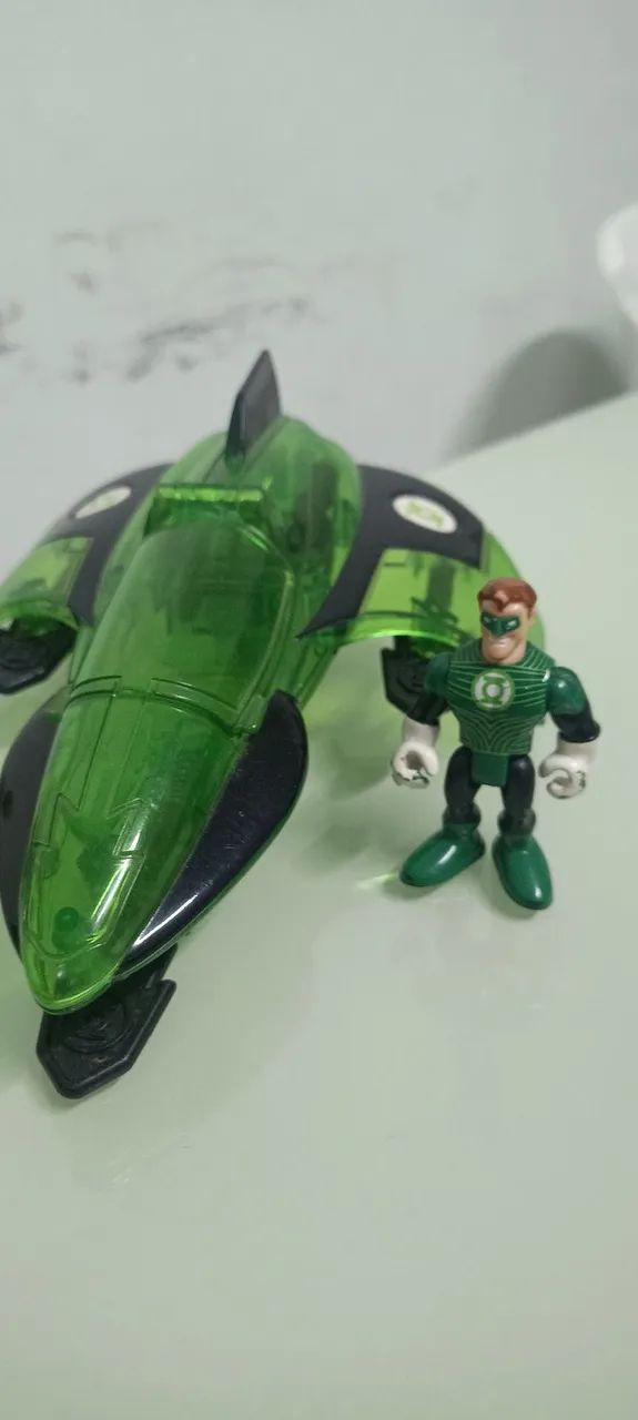 Nave e bonecos lanterna Verde Imaginext  - Foto 3