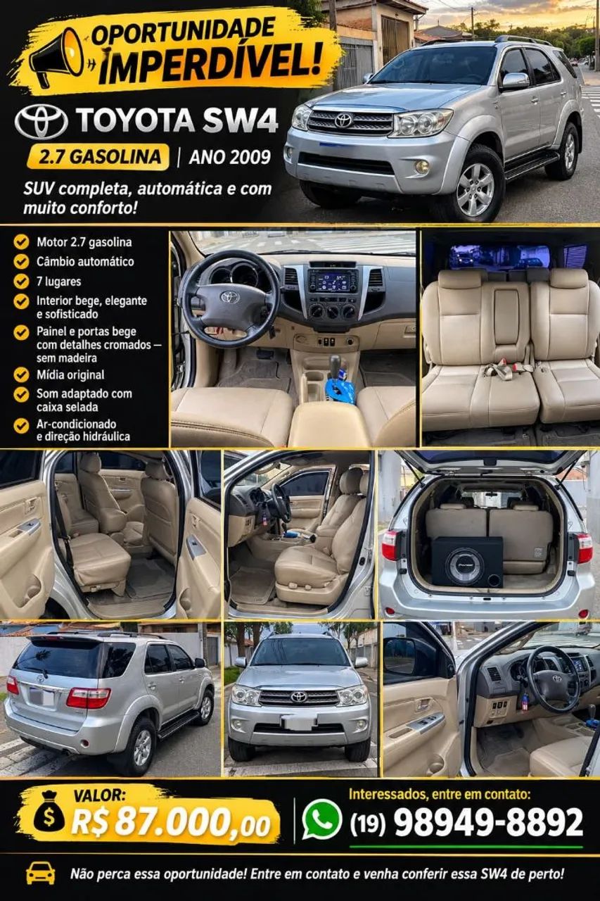 Toyota Hilux CD SR 4X2 2.7 16V/2.7 FLEX AUT. 2009