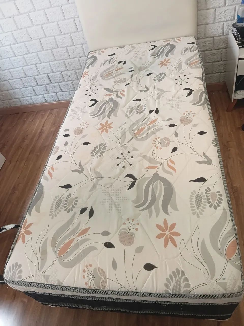 Cama Box Solteiro Colchão D28. C1,88xL0,88xA0,60  - Foto 3