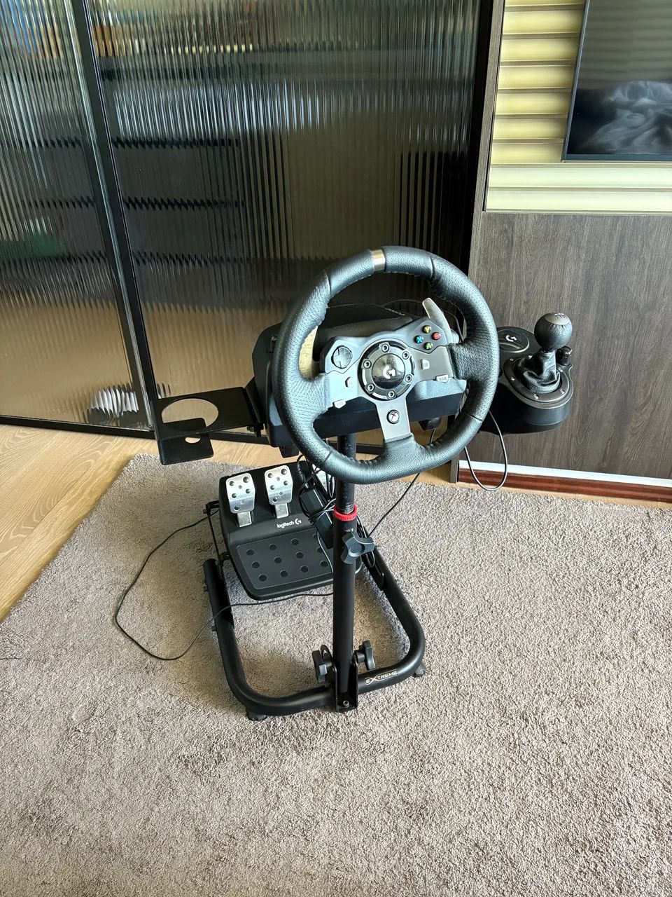 Logitech G920 volante + câmbio + suporte 