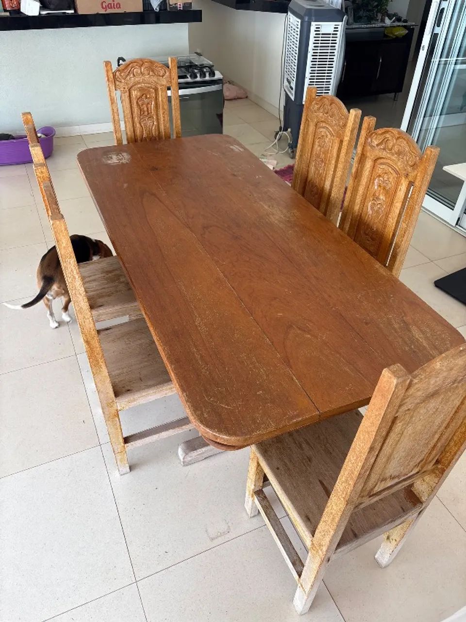 Mesa de jantar madeira - Foto 3
