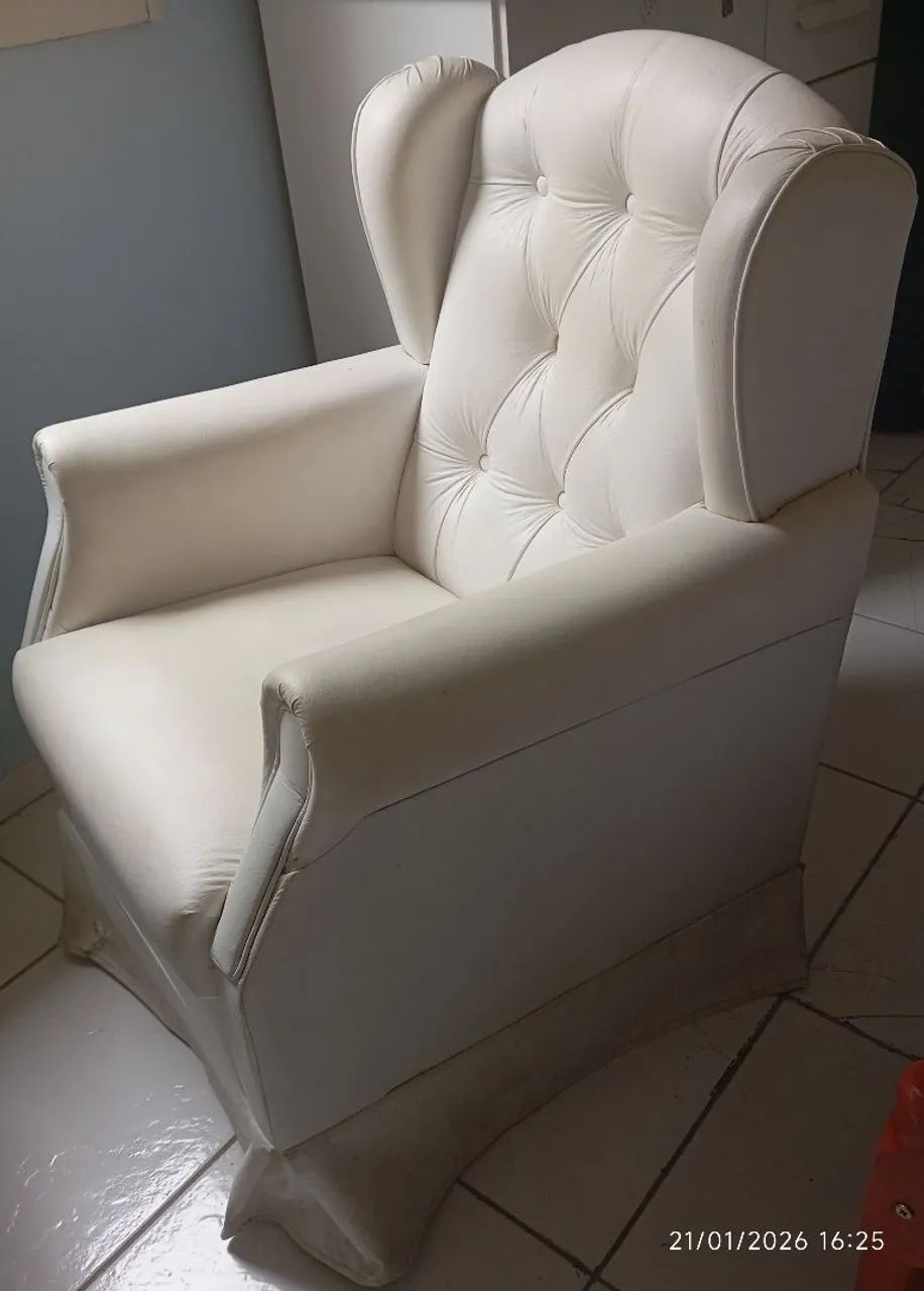 Poltrona de amamentação Balanço + puff - Foto 5