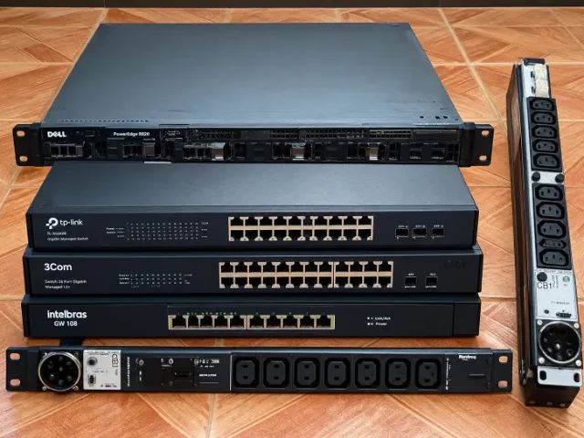 EQUIPAMENTOS DE REDE + SERVIDOR DELL POWEREDGE R620