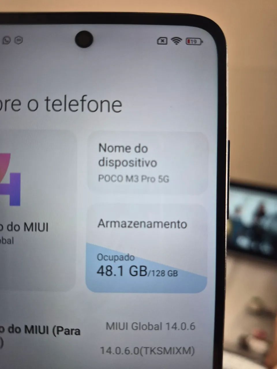 POCO M3 PRO 8 gigas de ram 128 memória  - Foto 5