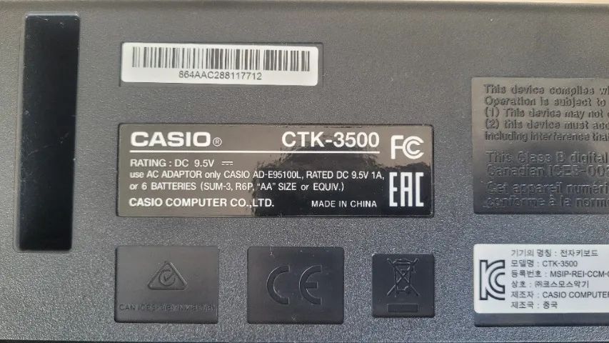 Teclado Musical Casio Ctk-3500 61 Teclas Pouquíssimo Usado - Foto 6