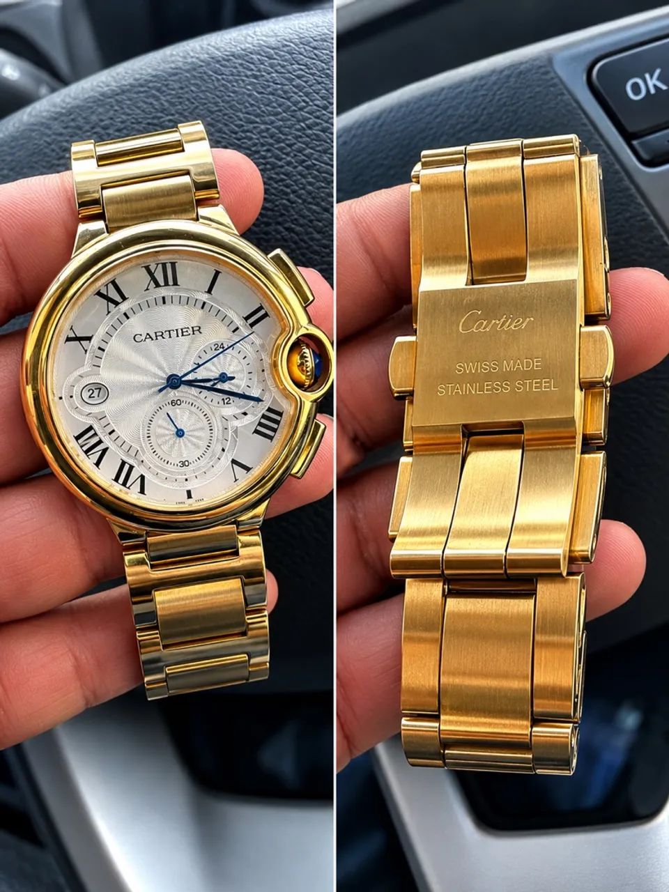Relógio Ballon Bleu Chronograph Gold