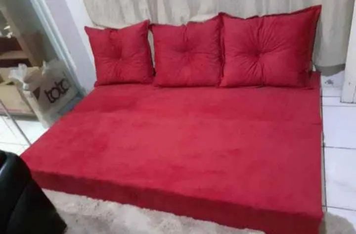 Sofá cama novo $570 entrega grátis  - Foto 2