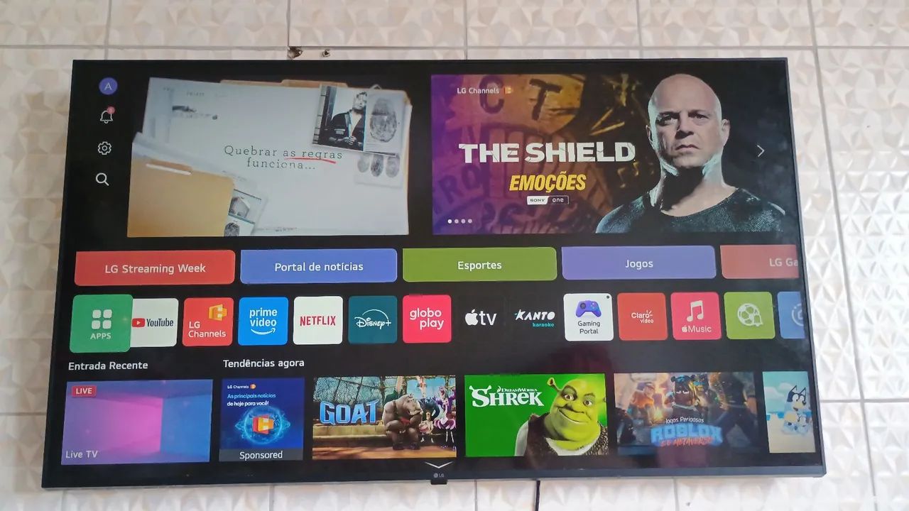 Tv LG 65 polegadas smart 4k Alexa comando de voz Bluetooth 