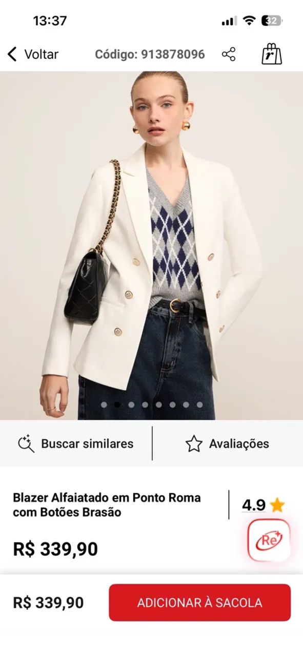 Blazer Alfaiataria  - Foto 2