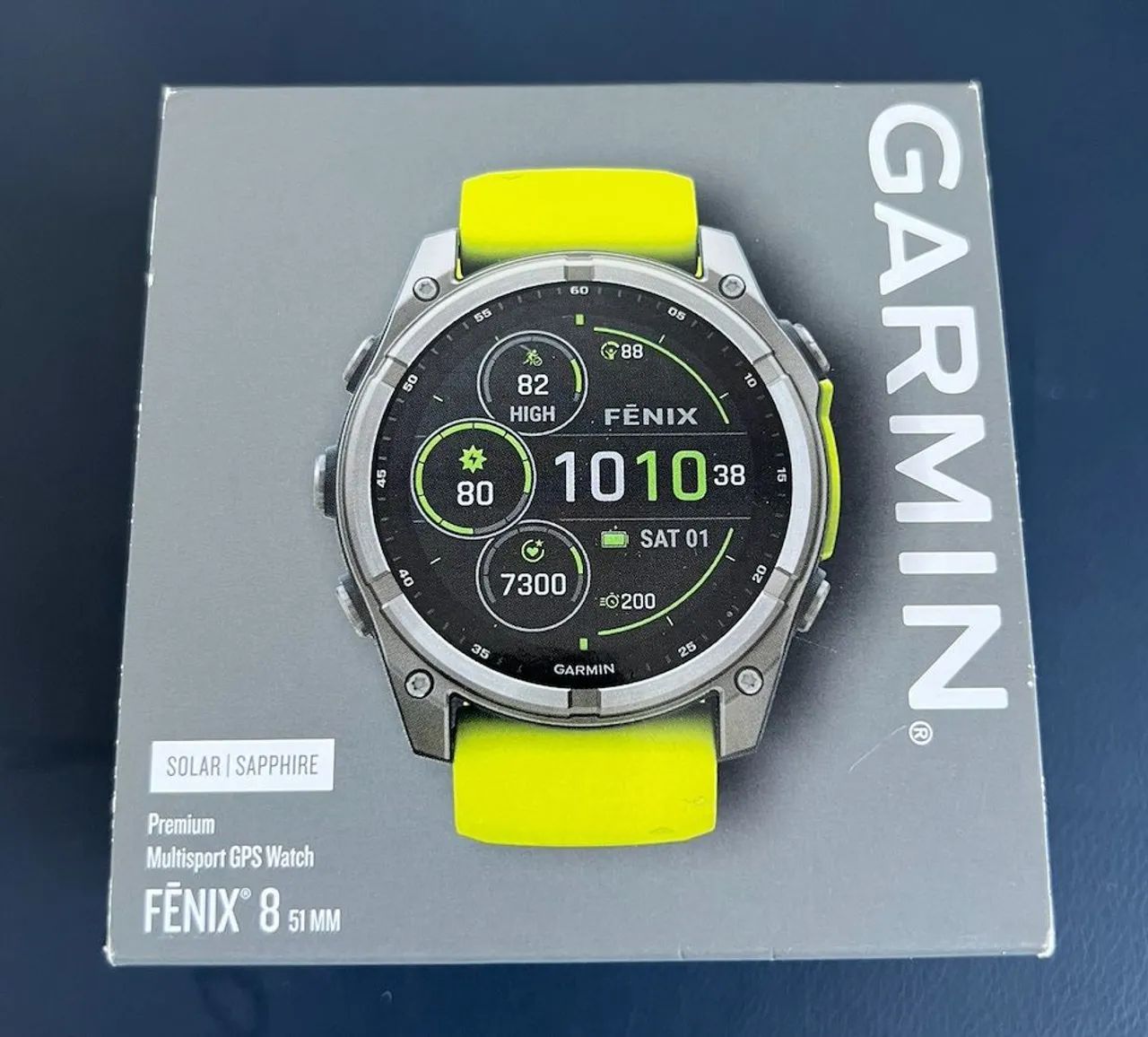Relógio Garmin Fenix 8 51mm Solar Safira- c/ Nota Fiscal - Usado