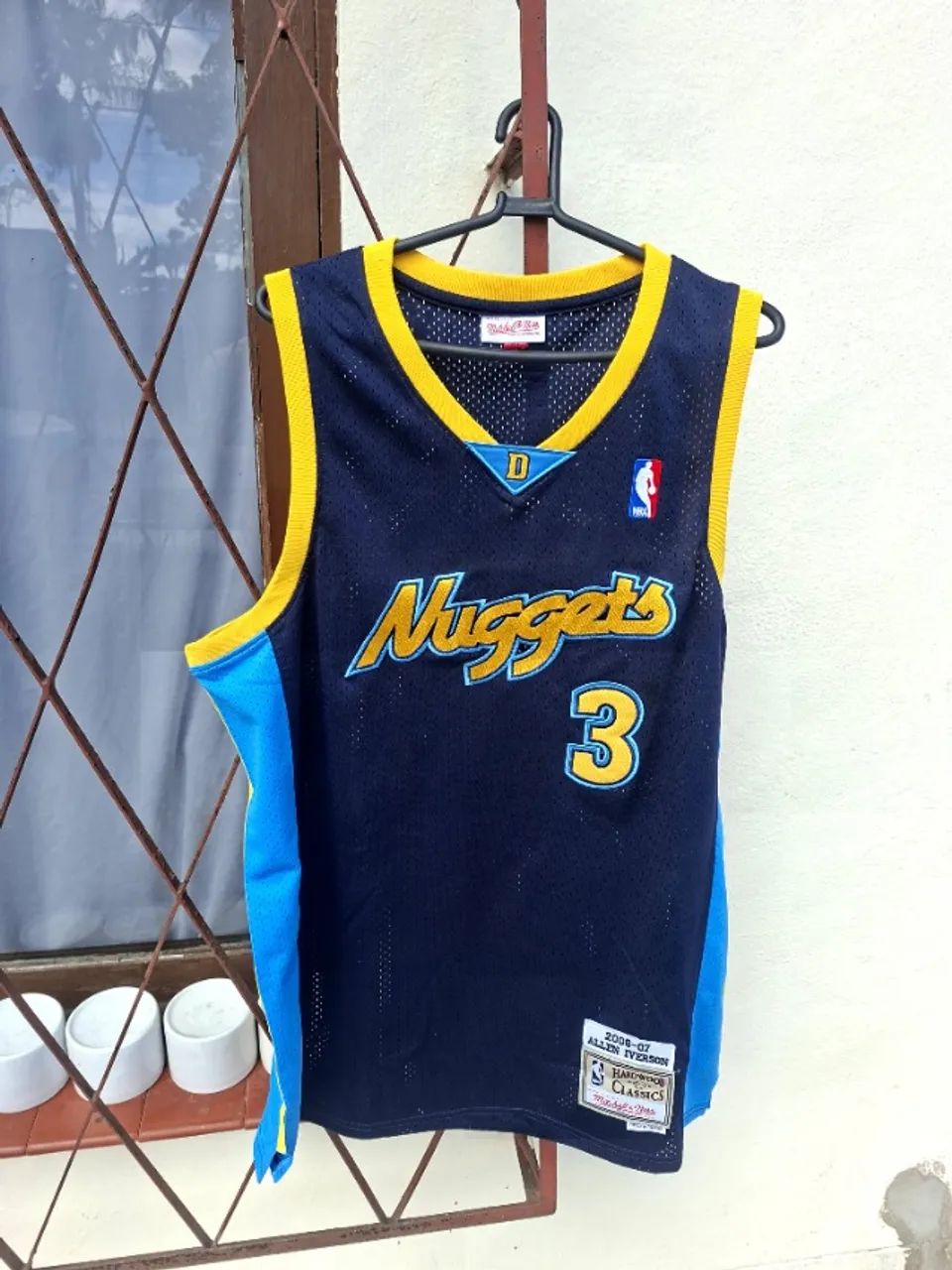 Camisa de Basquete Mitchell & Ness Allen Iverson Denver Nuggets