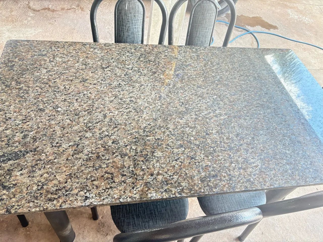Mesa de mármore de seis cadeiras - Foto 3