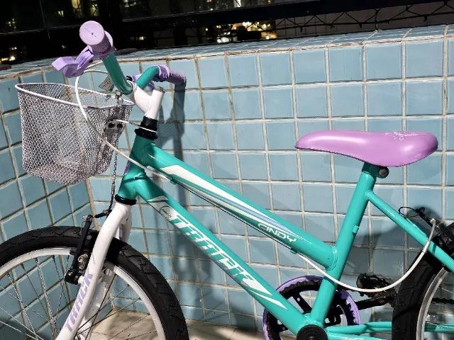 Bicicleta aro 20 feminina Cindy, quase sem usar - Foto 4