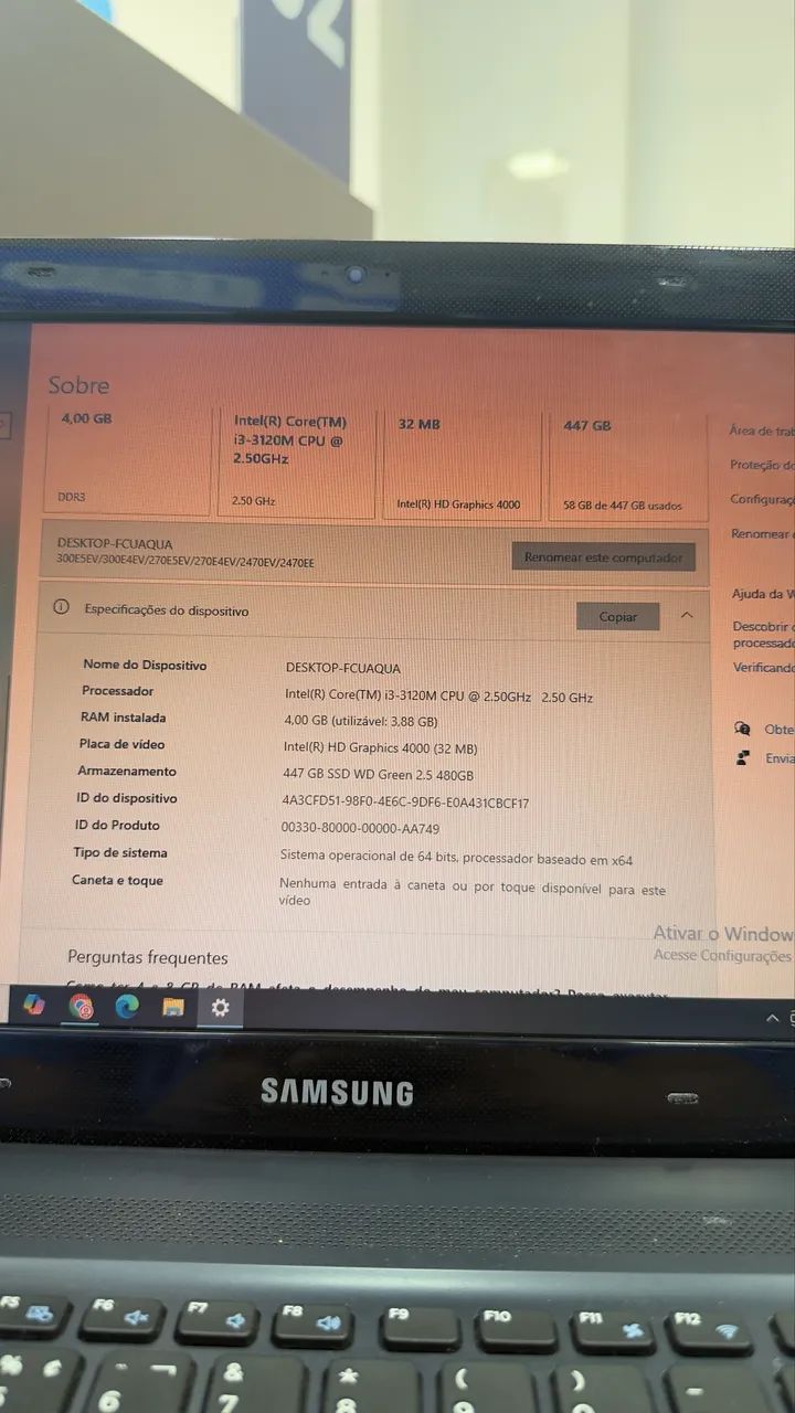 Notebook Samsung 480GB  - Foto 2