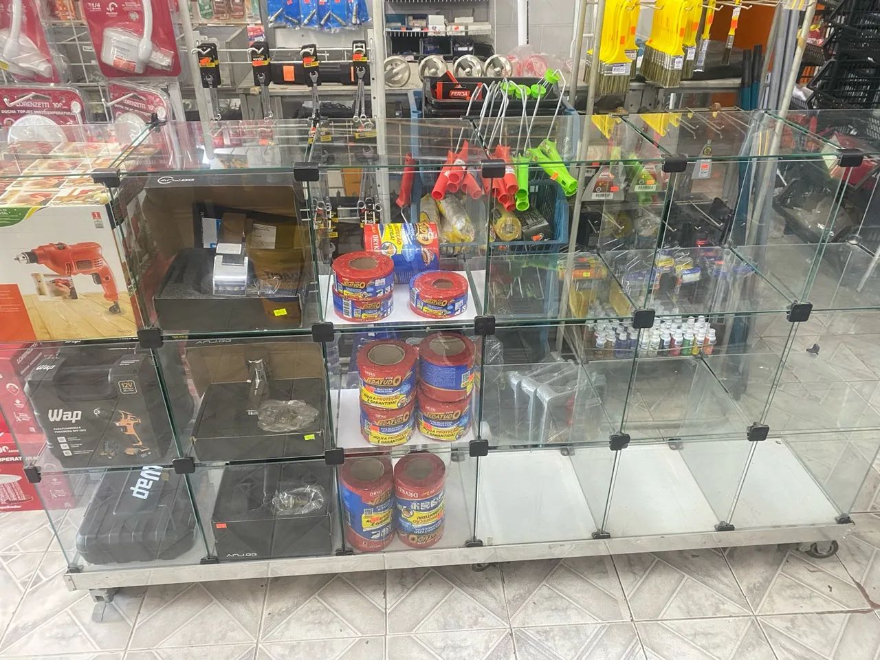 Vendo, estante expositor de vidro 