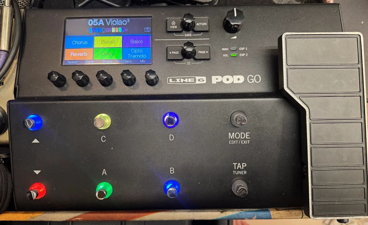 Pedaleira Line 6 Pod Go p/ Guitarra (usada uma única vez) - Foto 2