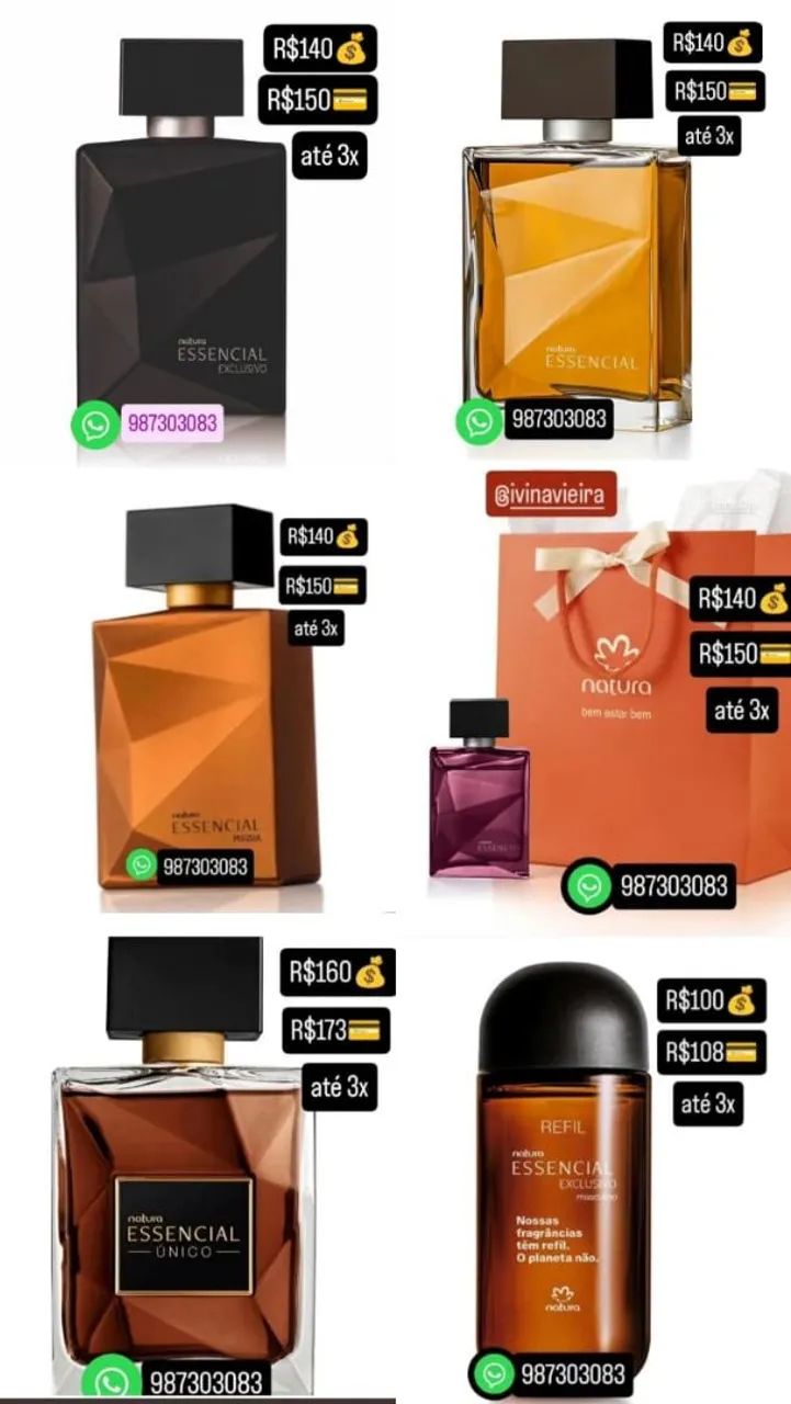 Perfume Masculino Natura Essencial - Diversas versões - Foto 2