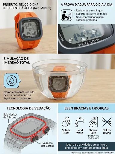Relógio Esportivo DHP Original Resistênte a água - Foto 3