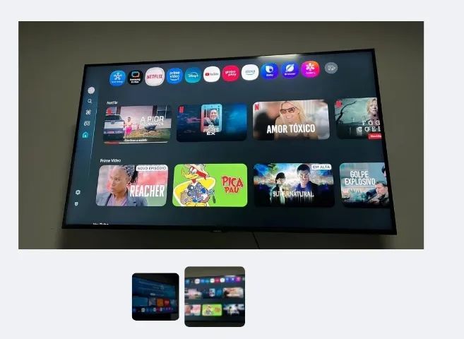 Tv Samsung 43 polegadas  smart 4k UHD, modelo CU7700. 5x sem Juros  - Foto 2