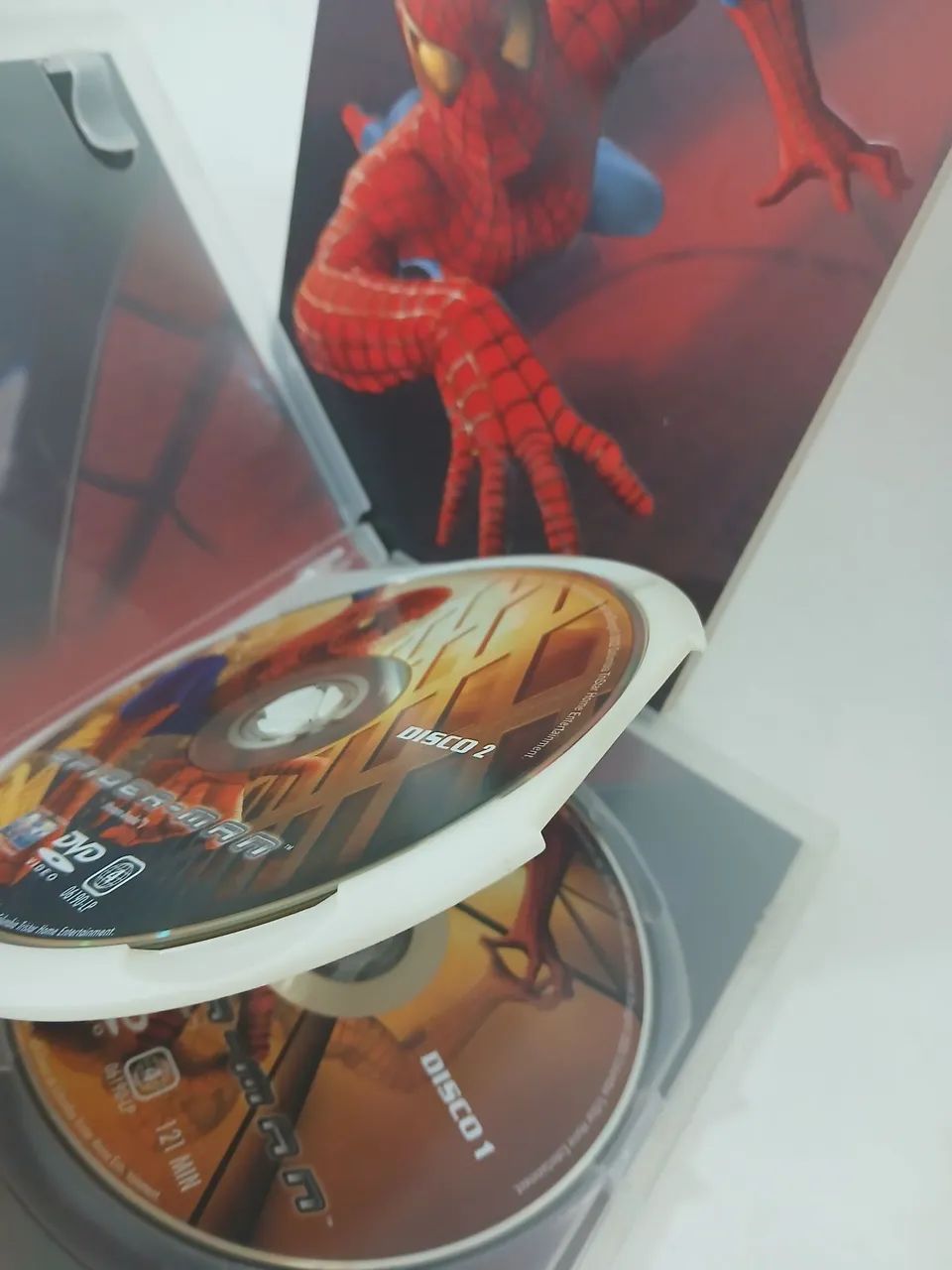 Conservado e Original Filme em DVD duplo com capa Box  Homem Aranha  - Foto 4